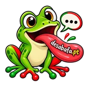 Sapo mascote do Desabafa.pt, de língua de fora